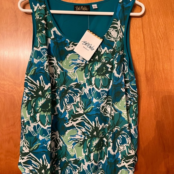 NWT Bob Mackie Wearable Art size Large 2 pc tank & jacket/top set - Picture 5 of 7